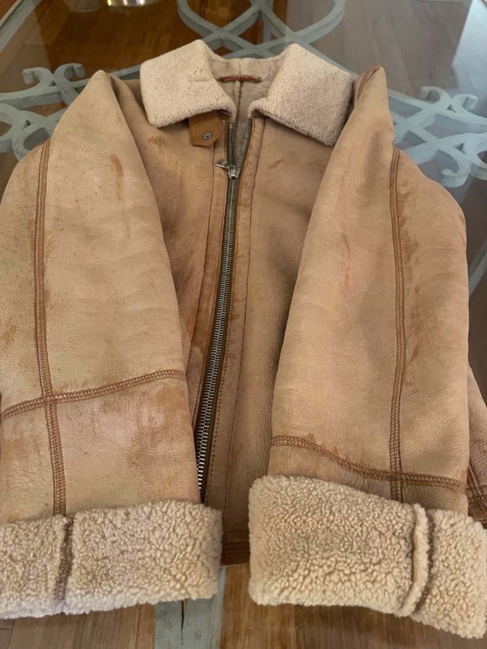 Prada Leather & Shearling Jacket - Picture 5 of 9